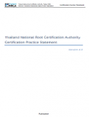 แนวนโยบายของผู้ให้บริการออกใบรับรองอิเล็กทรอนิกส์แห่งชาติ Thailand NRCA (CP Version 4.1) (SSL ...
